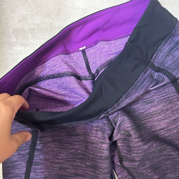 Lululemon yoga purple leggings low rise leggings - Picture 4 of 6